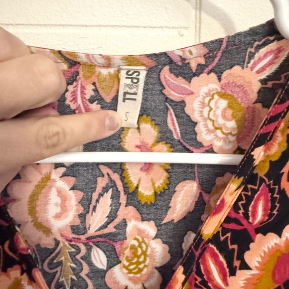 Spell Lolita Gown in Rust Long Sleeve Maxi Dress Small Bohemian Festival Fall - Picture 8 of 10